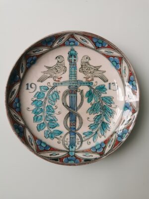 99999 –  A Royal Delft Nieuw Delfts plate commemorating... 